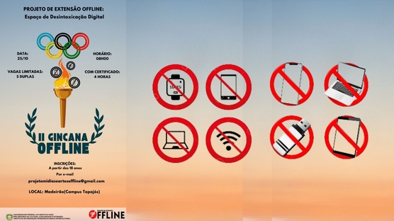 A II Gincana Offline é uma iniciativa do projeto de extensão Offline: Espaço de desintoxicação Digital (IFII/PROCCE/UFOPA), coordenado pelos professores Andrei Morais (IFII) e Symone Palheta (UEES/SEDUC).